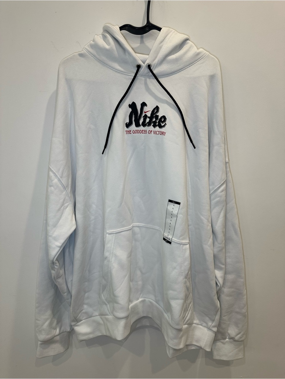 Nike Goddess of Victory Oversized Graphic Hoodie White Men’s L NWT